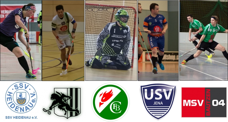 Bild zum neuen Saisonstart der Floorball-Verbandsliga mit Teams wie unter anderem Jena und Bautzen